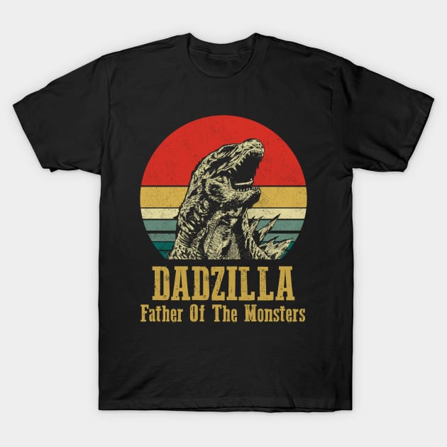 Dadzilla - Father Of Monsters T-Shirt by LMW Art